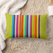 シャ数々のルトルーストライプズの明るい色 ランバークッション (ブランケット)