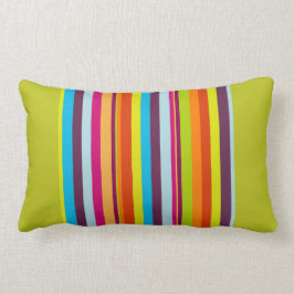 シャ数々のルトルーストライプズの明るい色 ランバークッション