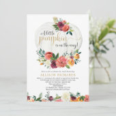 シャ男女兼用ワーバイメール秋ベビーシャワー 招待状 (スタンド正面)