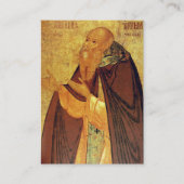 シヤ正教会キリスト教祈りの言葉カードの聖アンソニー プレイスカード (正面)