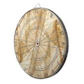 シュアクリームベージュレース葉ズ ダーツボード (正面右)