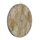 シュアクリームベージュレース葉ズ ダーツボード (正面左)