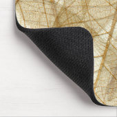 シュアクリームベージュレース葉ズ マウスパッド (コーナー)