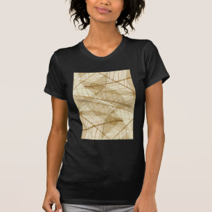 シュアクリームベージュレース葉ズ Tシャツ