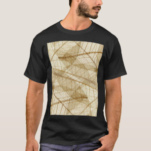 シュアクリームベージュレース葉ズ Tシャツ
