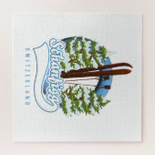 シュアニグ・スイスのスキーのポスター ジグソーパズル (横)