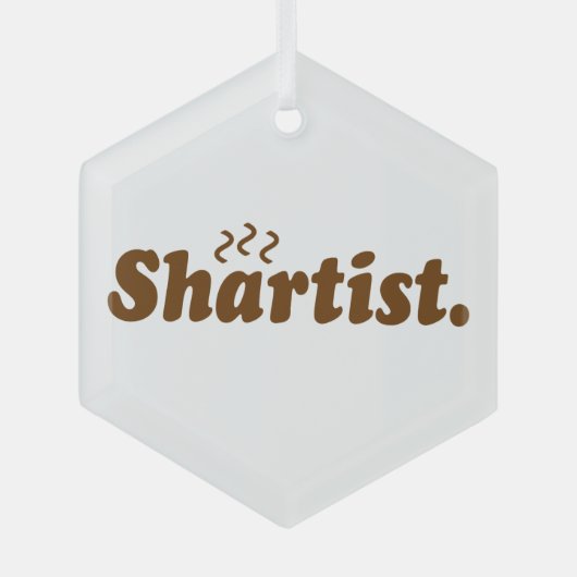 シュアーティスト。 ガラスオーナメント (正面)