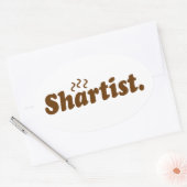 シュアーティスト。 楕円形シール (封筒)