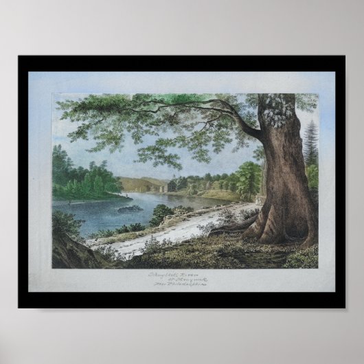 シュイルキルリバーマナユンクフィラデルフィアPAプリント ポスター (正面)