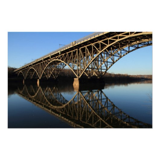 シュイルキル川にかかる橋 ポスター (正面)