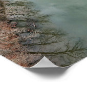 シュイルキル川の雲が反射 ポスター (角)