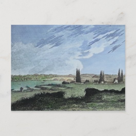 シュイルキル川フィラデルフィア1827カバーブリッジ ポストカード (正面)