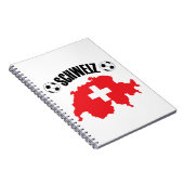 シュウィズフスボールスイスの地図 ノートブック (右側)