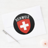 シュウィズ語(ドイツ話語 – スイス) ラウンドシール (封筒)
