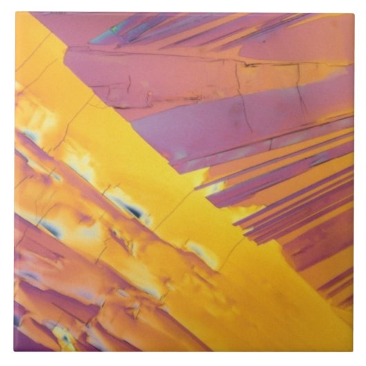 シュウ酸の水晶 タイル (正面)