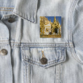 シュエダゴン・パゴダ(大寺院)跡の大きな 缶バッジ (インサイチュ)