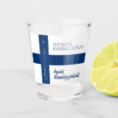 シュオメン・カンサルリスパイヴァ・フィンランド国旗 ショットグラス (正面)