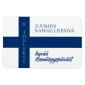 シュオメン・カンサルリスパイヴァ・フィンランド国旗 マグネット (横)