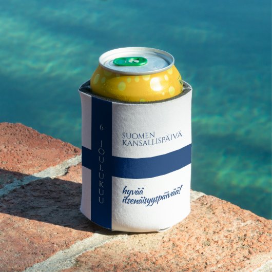 シュオメン・カンサルリスパイヴァ・フィンランド国旗 缶クーラー (インサイチュ プール)