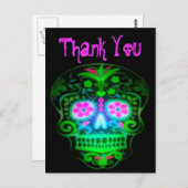 シュガクールースカルヴィンテージレトロアート ポストカード (正面/裏面)