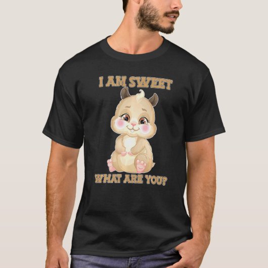 シュガーかわいいハムスター齧歯動物ブルワー矮星 Tシャツ (正面)