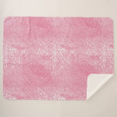 シュガーかわいらしピガーリーンクグリッターヒョウ シェルパブランケット (正面(横))