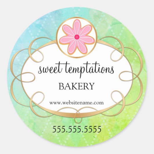 シュガーアイスコーキーベーカリー包装 ラウンドシール (正面)