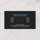 シュガーカラフルスカル&ブラックペイズリー 名刺 (裏面)