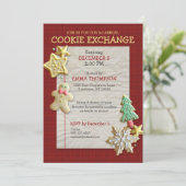 シュガークッキーエクスチェンジホリデーパーティー招待状 招待状 (スタンド正面)
