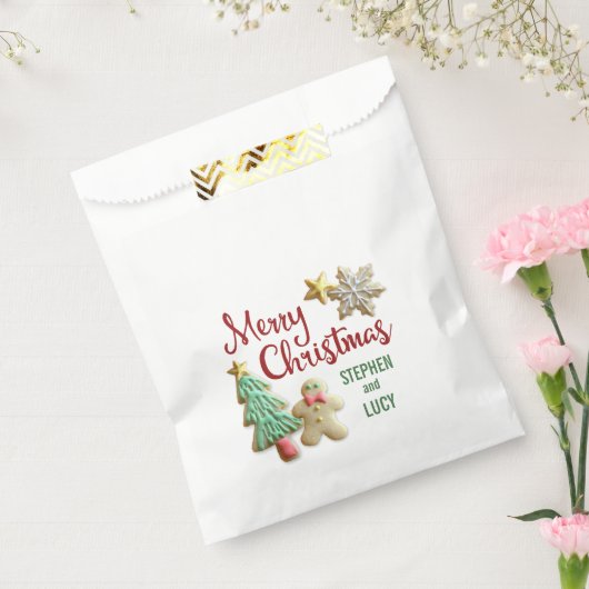 シュガークッキークリスマスカスタムバッグ フェイバーバッグ (封をした状態)