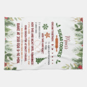 シュガークッキークリスマスレシピキッチンタオル キッチンタオル (横)