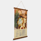 シュガークッキーレシピ 吊り下げ型タペストリー (傾斜あり)