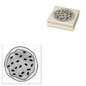 シュガークッキーw/つや消しふりかけ焼き販売フード ラバースタンプ (押印)