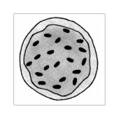 シュガークッキーw/つや消しふりかけ焼き販売フード ラバースタンプ (インプリント)