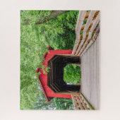 シュガークリークカバーブリッジ、グレンアーム、IL 520ピース ジグソーパズル (縦)