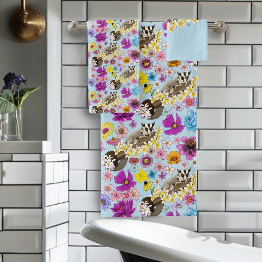 シュガーグライダーかわいいフローラ バスタオルセット