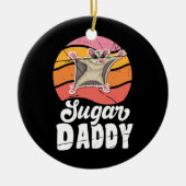 シュガーグライダー愛好家のためのシュガーグライダーパパ セラミックオーナメント (正面)