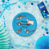 シュガーグライダー誕生日 ペーパープレート (パーティー)