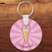 シュガーコーンアイスクリームキーチェーン キーホルダー (正面)