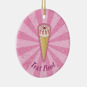 シュガーコーンアイスクリーム セラミックオーナメント (右)