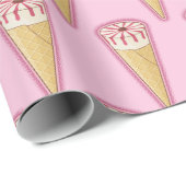 シュガーコーンアイスクリーム ラッピングペーパー (ロールコーナー)