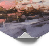 シュガーサンドビーチズオブボカグランデオイルペインティング ポスター (角)