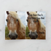 シュガーザアパルーサホース誕生日 カード (内部)