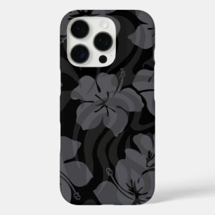 シュガーシャックハワイアンハイビスカスブラック iPhone 16 PROケース