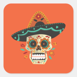 シュガースカルとハットディアデミュートス |ステッカー スクエアシール