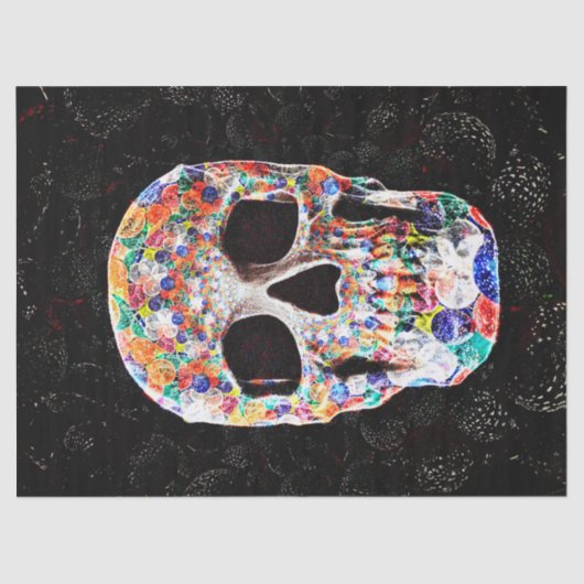 シュガースカルアカラフルートバルーンズデザイン 薄葉紙 (正面)