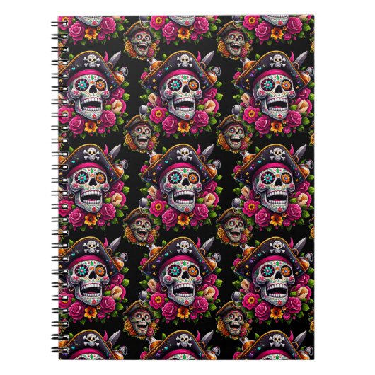 シュガースカルアーすてきト – 海賊版スカル ノートブック (正面)