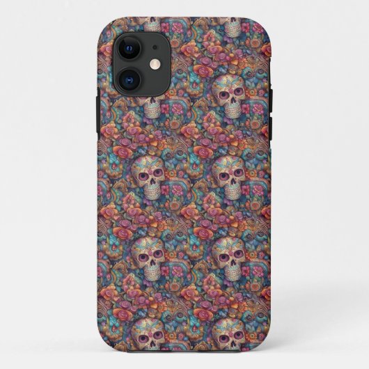シュガースカルアーよくはしゃぐト – Day of the Dead Case-Mate iPhoneケース (裏面)