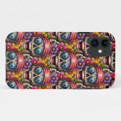 シュガースカルアートカラフル – 融合ピースサイン Case-Mate iPhoneケース (裏面(横))