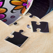 シュガースカルアートカルチャー美しい ジグソーパズル (側面)